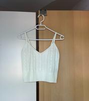 Crop Top/ Trägertop bauchfrei in weiß/ creme in Größe 38/M Sachsen - Görlitz Vorschau