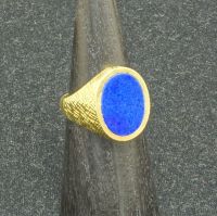 Siegelring mit Lapislazuli aus 585er Gold 7,2gr. (Nr. 678) Hannover - Mitte Vorschau