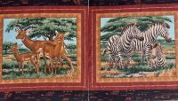 Patchworkstoff Panel Zebra und Antilope 45 x 110 cm Baden-Württemberg - Konstanz Vorschau