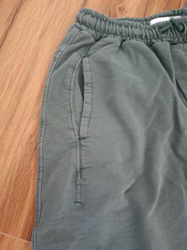 Zara Boys Shorts Sweatshorts Gr. 164 Khaki dunkelgrün in Wichtshausen