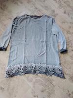 Tredy Shirts Tunika  grau mit Blütenspitze    grau     Gr.40 Thüringen - Altenburg Vorschau