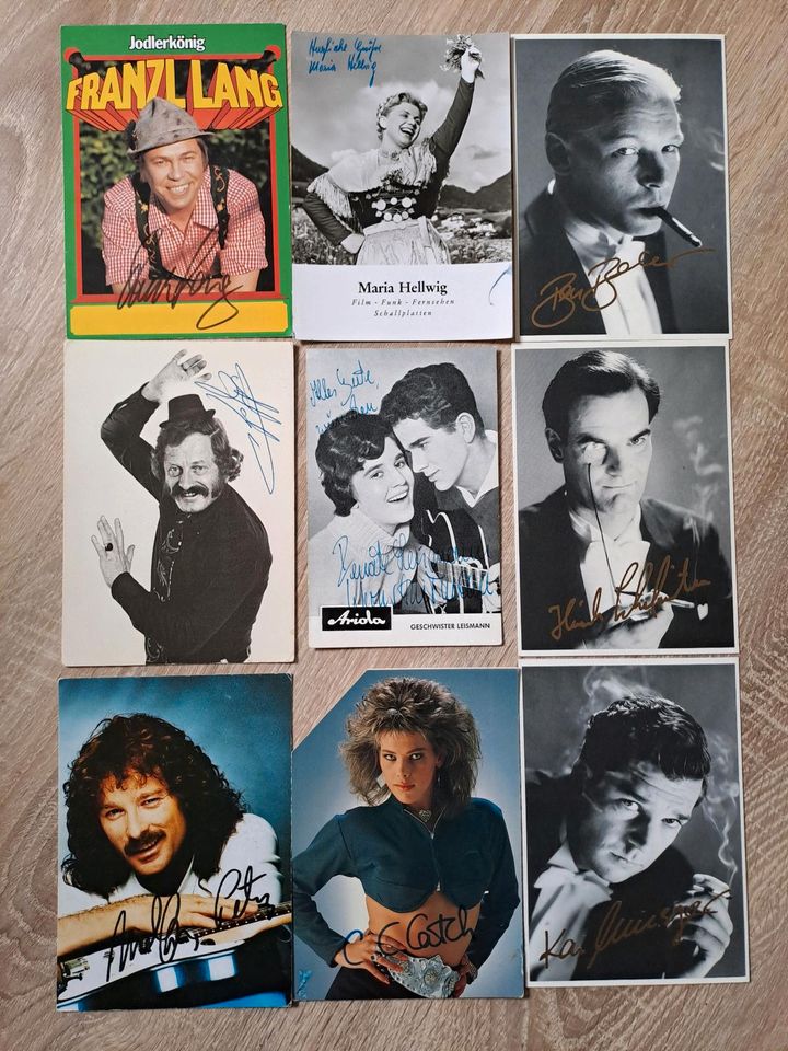 162 Autogrammkarten Musik Volksmusik Schlager Rex Gildo Tony in Gaggenau