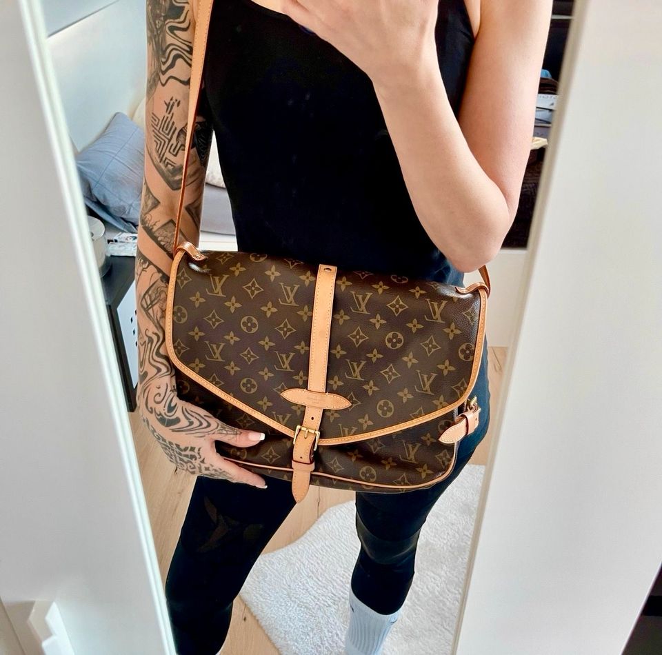 LOUIS VUITTON Satteltasche - Samur Leder Cross Body Handtasche in Geisenfeld