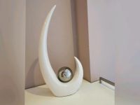 Casablanca Skulptur "Move" Kugel H 37cm weiß silber Nordrhein-Westfalen - Rhede Vorschau