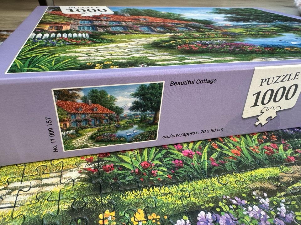 Puzzle 1000 Teile Beautiful Cottage in Allmendingen