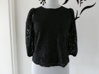 vero moda Spitzen Bluse Shirt schwarz Crop 3/4 Arm Gr. S Bayern - Mitterteich Vorschau