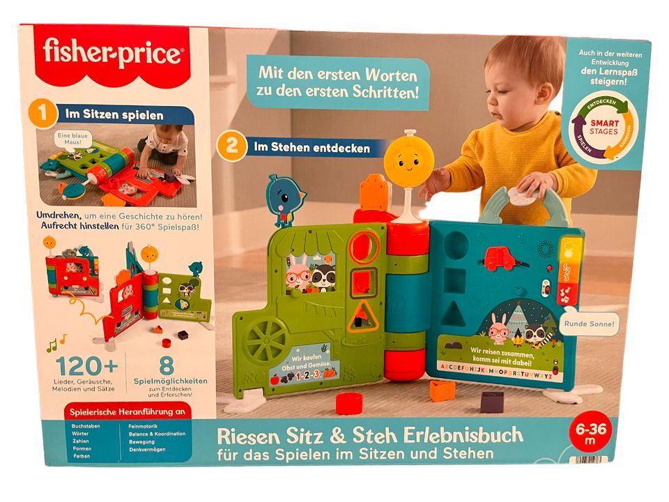 Fisher-Price Riesen Sitz & Steh Erlebnisbuch in Baltmannsweiler