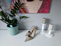 Slingbacks Slingpumps Satinoptik Nordrhein-Westfalen - Rees Vorschau