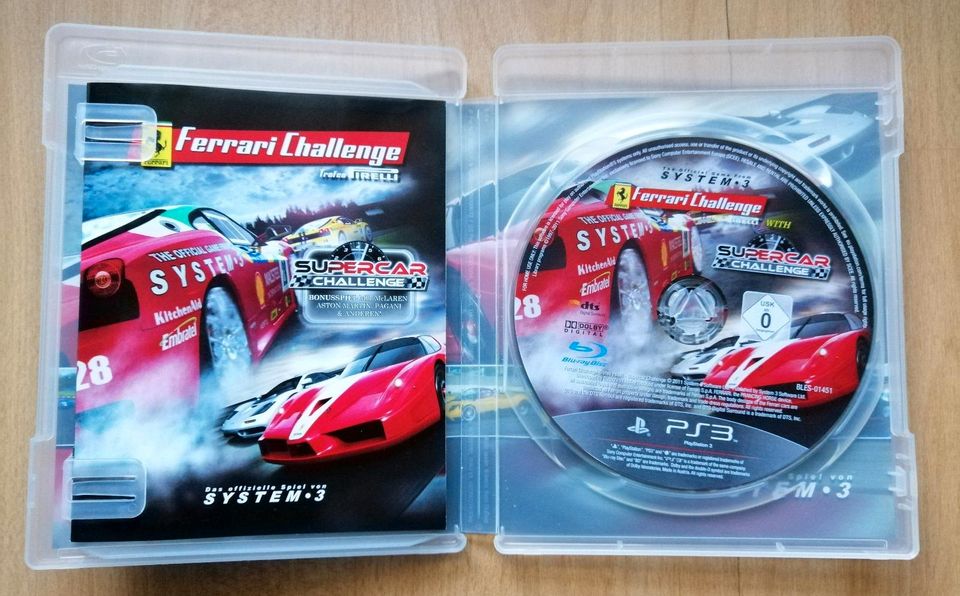 Playstation 3 PS3 Ferrari Challenge Supercar Challenge Top! in Ludwigsfelde