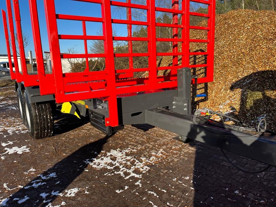 Holztransportanhänger Rückewagen Kipper Anhänger Rungenwagen in Reisbach