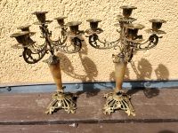Kerzenständer Antik Kerzenhalter Onyx vergoldet Sachsen - Rabenau Vorschau