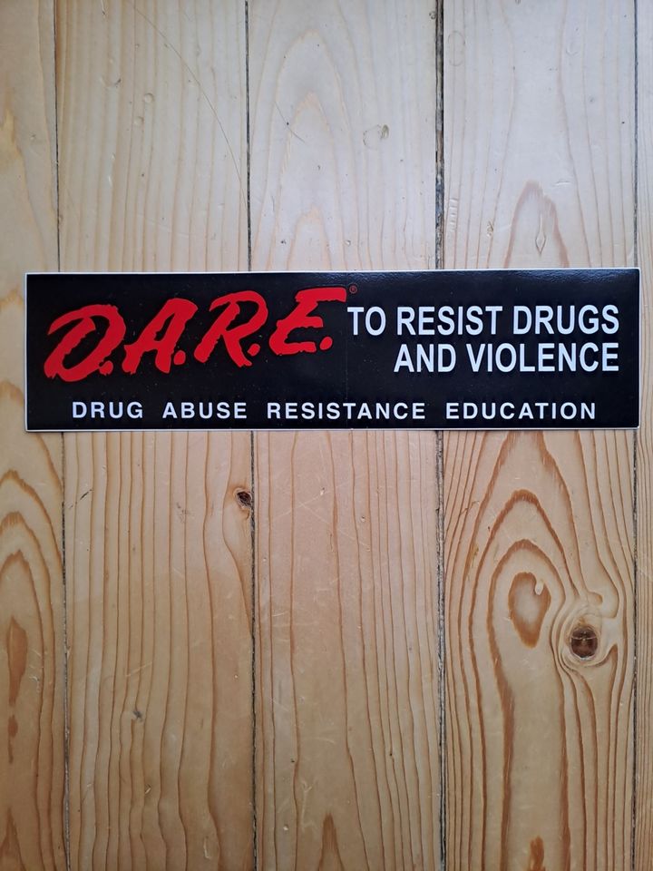 D.A.R.E. Aufkleber Bumper Sticker No-Drugs Police in Eggenstein-Leopoldshafen