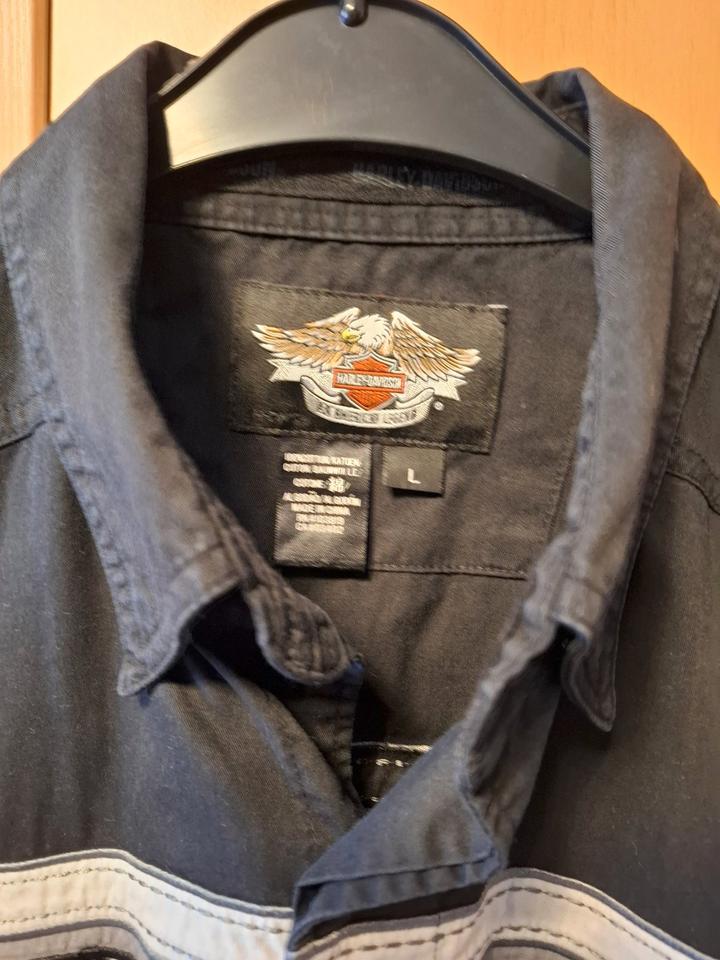 Harley Davidson Herren Hemd Werkstatt Kurzarm Gr. L wie neu in Schwanstetten