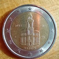 2 Euro Sondermünze Deutschland 2015 Hessen Paulskirche Frankfurt Sachsen - Freiberg Vorschau