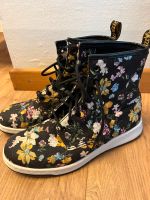 Dr. Martens Sneaker Docs schwarz Blumen Stiefel bunt Soft wair Hemelingen - Arbergen Vorschau