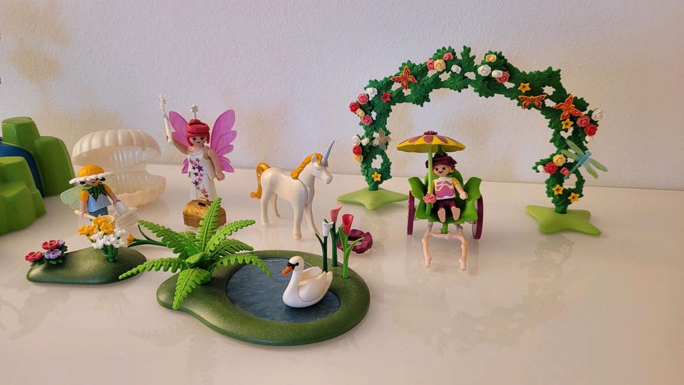 Playmobil Feenwald, Kutsche, Fee, Teich, Einhorn in Altena