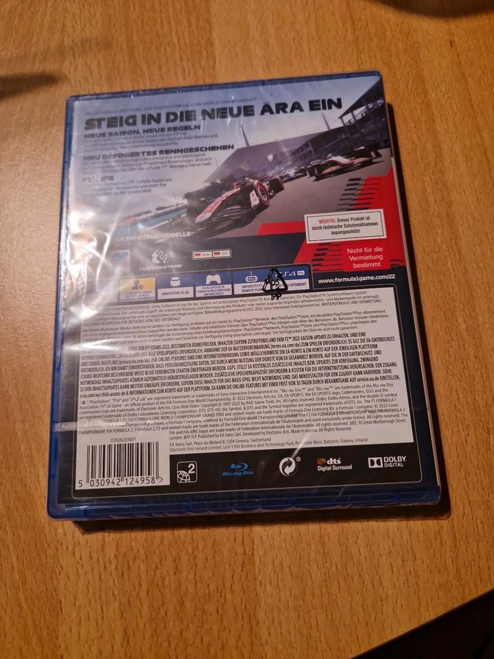 F1 2022 PS4 Original verpackt NEU in Althengstett