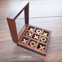 Tic-Tac-Toe-Spiel in einer Holzkiste aus Rosenholz Art.-Nr. 11029 Hessen - Lorsch Vorschau