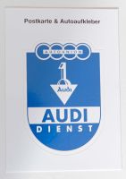 Audi Dienst Postkarte Aufkleber Oldtimerkarte Nordrhein-Westfalen - Euskirchen Vorschau