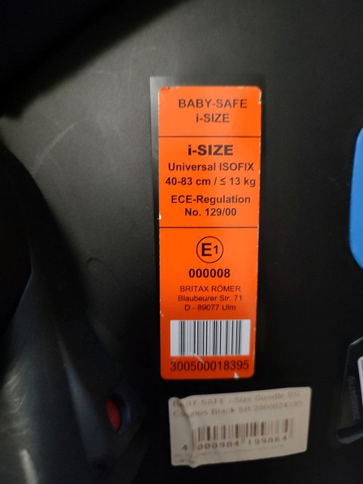 Set: 2 x Britax Römer Baby Safe2 i-size mit Flex-Base in Schwäbisch Hall