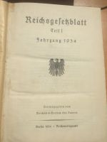 Reichsgesetzblatt von 1934 Bayern - Nürnberg (Mittelfr) Vorschau