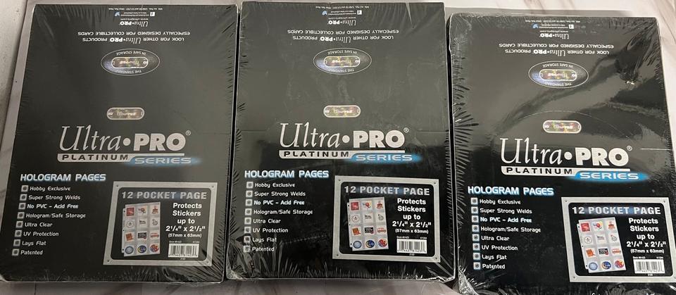 3 mal Ultra PRO Platinum Series Hologram Pages – 100 Seiten in Hamburg