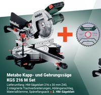 Metabo Kapp und Gehrungssäge KGS 216 M Set Mecklenburg-Vorpommern - Greifswald Vorschau