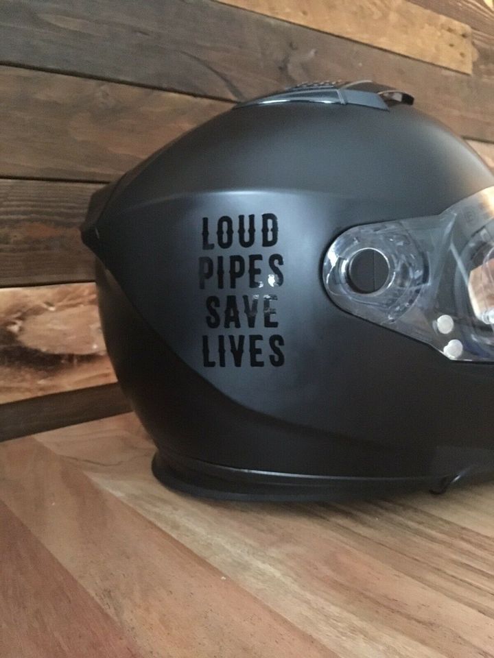Loud Pipes Save Lives Aufkleber Sticker Helm Auto Motorrad in Duisburg
