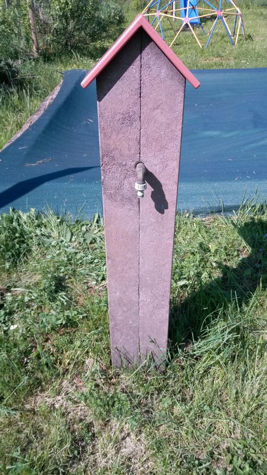 Wasserspielsäule aus Recycling Kunststoff in Stühlingen