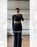 Crop Top Zara Gr. M-L Seamless dunkelgrau Köln - Riehl Vorschau