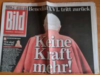Bild Zeitung vom 12.Februar 2013,Benedikt tritt zurück, TOP!!! Rheinland-Pfalz - Neuwied Vorschau