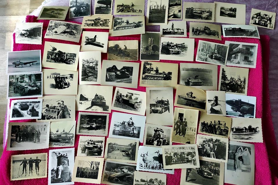 2WK Foto Konvolut Sammlung Panzer Soldaten Foto WWII 62 Foto in Flensburg