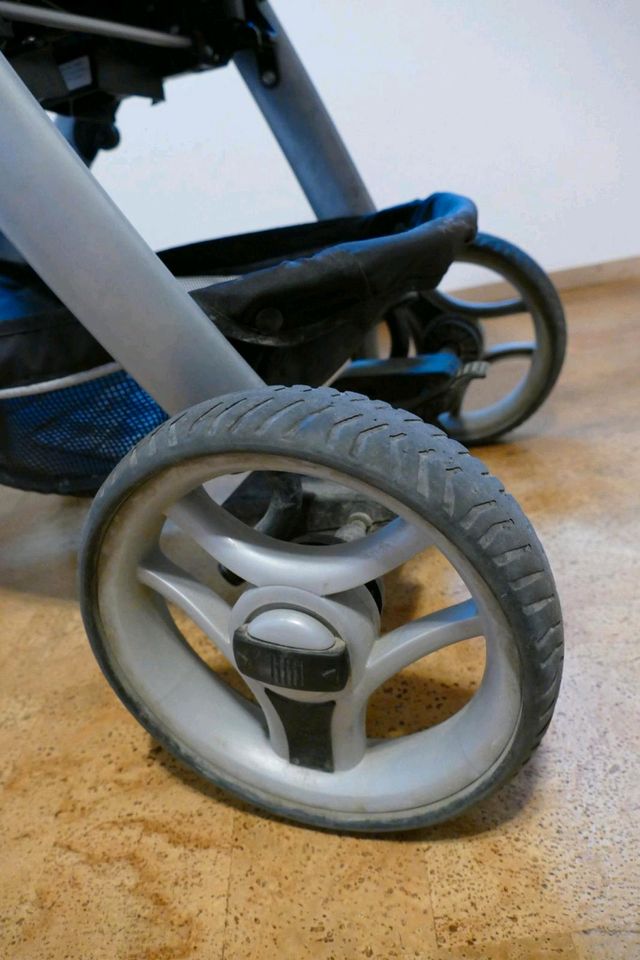 Kinderwagen Teutonia Cosmo 14 mit viel Zubehör Softtasche 3 in 1 in Rottenburg a.d.Laaber