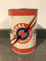 Oldose VOLL Royal Motor Oil 1960 Dose oel Garage Auto Schild sign Brandenburg - Bad Liebenwerda Vorschau