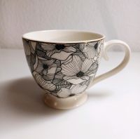 Tee-/Kaffeetasse (schwarz weiß gemustert mit Goldrand) Mecklenburg-Vorpommern - Greifswald Vorschau