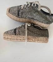 Buffalo Sommer Glitzer Leder Espadrilles mit Bastsohle Buchholz-Kleefeld - Hannover Groß Buchholz Vorschau