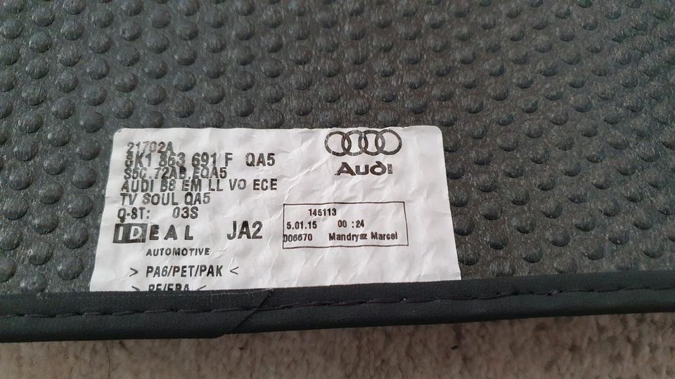 Original Fußmatten Audi A4 8K 2009 - 2015 in Homberg (Efze)