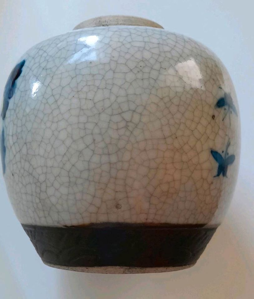 Antiquität, Antike Vase aus Nanjing, 19. Jahrhundert blau weiss in Bremerhaven