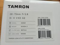 Tamron 28-75mm/2,8 DI III VXD G2 Nikon Z Aachen - Aachen-Brand Vorschau