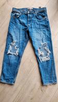 Zara Straight Fit Jeans Hose, used look, blau, Gr. 44 (W34), top Kr. Dachau - Dachau Vorschau