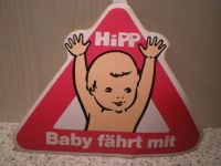 Alter ORIGINAL Autoaufkleber *Hipp Baby fährt mit*Noch ungeklebt! Nordrhein-Westfalen - Harsewinkel Vorschau