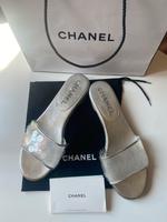 Chanel Sandalen Slipper Mules Schuhe Silber Pailletten Berlin - Charlottenburg Vorschau