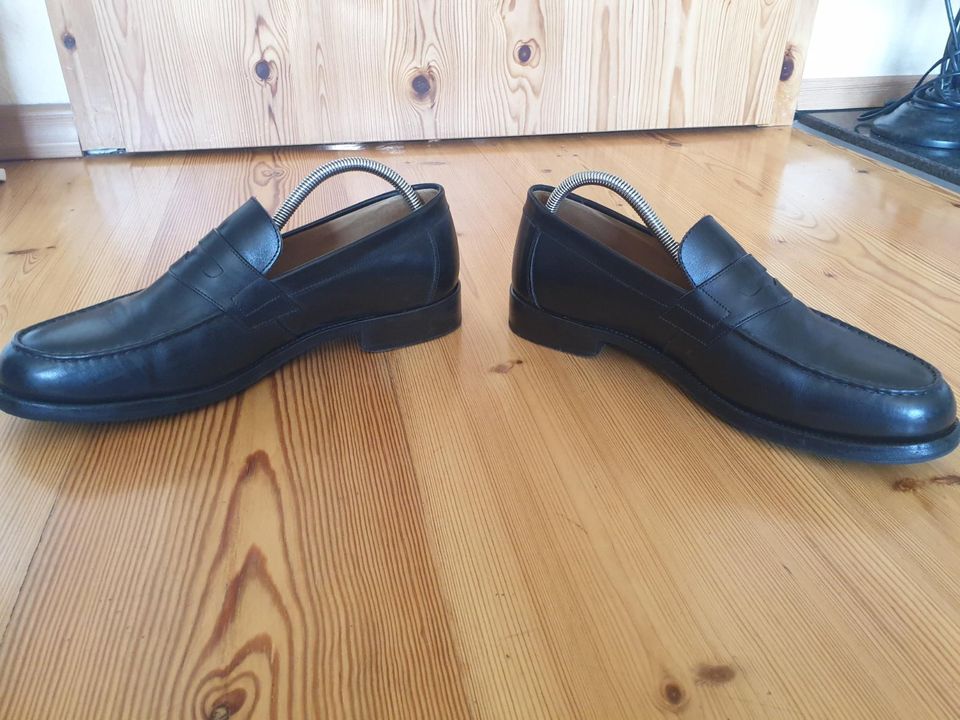 G.K.M., Goodyear-welted, Leder Herren-Schuhe, Farbe:Nero(Schwarz) in Hürth