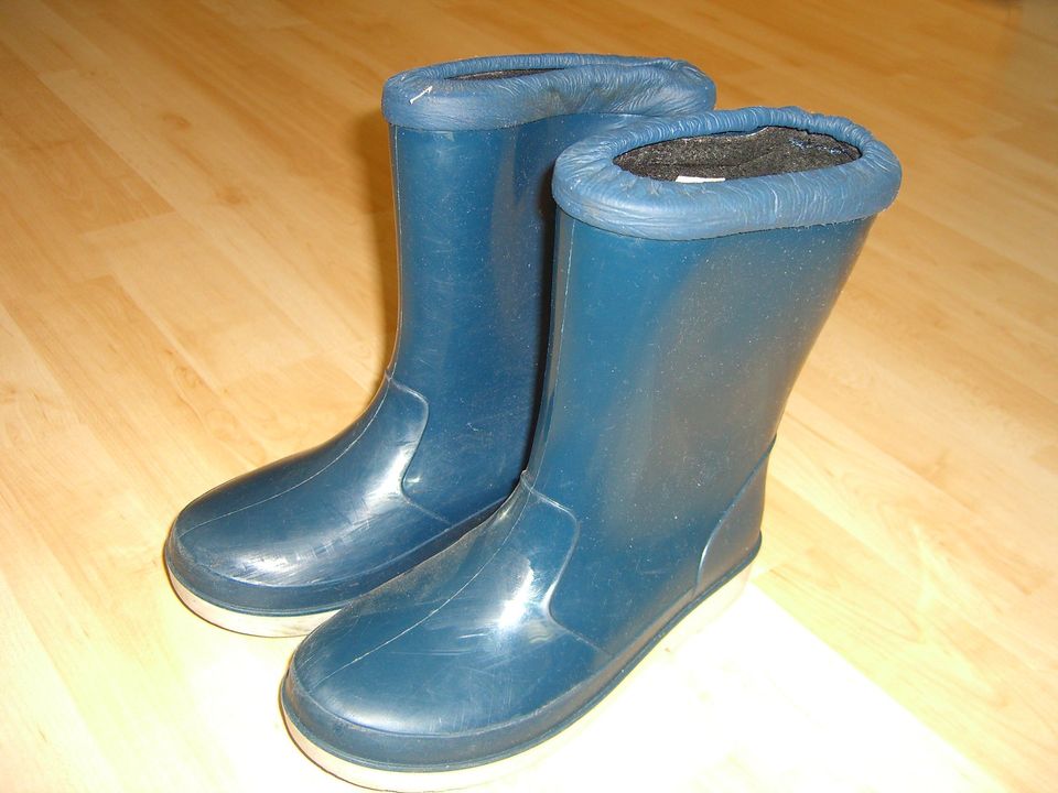 Jungen Gummistiefel Gr.30 blau gefüttert Regenstiefel Stiefel in Kaufbeuren