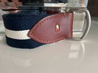 Tommy Hilfiger Gürtel Beltz Marine Navy unisex Leder Stoff Polo Nordrhein-Westfalen - Altenbeken Vorschau