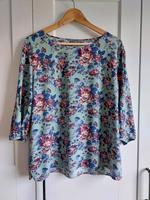 Montego Shirt türkis Blumen 3/4 Ärmel Bluse P&C Gr.  42 L Hessen - Frankenberg (Eder) Vorschau
