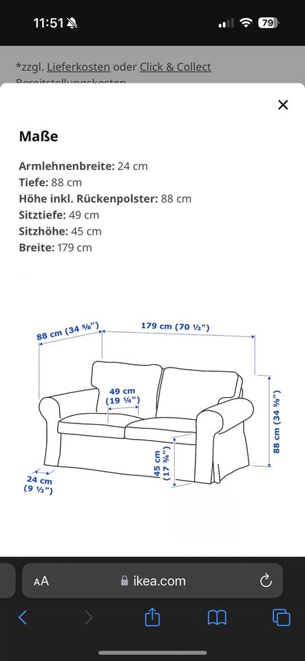 Ikea Sofa weiß in Kirchheim unter Teck