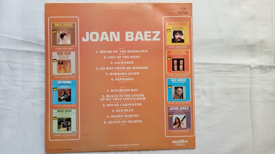 JOAN BAEZ - " HOUSE OF THE RISING SUN "  LP in Goslar