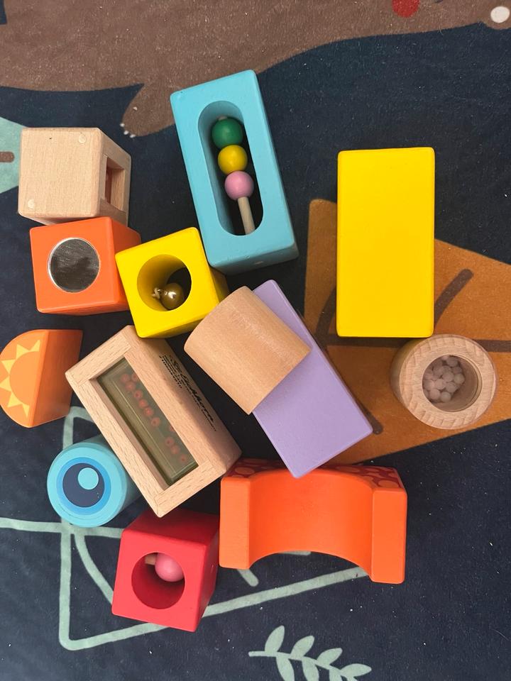 Eichhorn Musiksteine Klangsteine Holz Lernspielzeug Ostern in Schmoelln
