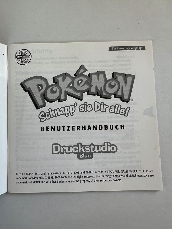 Pokémon Trading Card Game Game Boy OVP Anleitung in Eußenheim